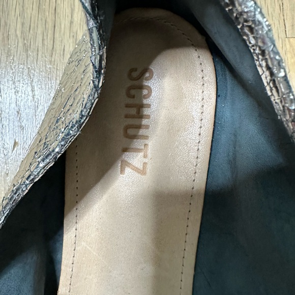 BRAND NEW Schultz Silver Slip Ons - Picture 3 of 6